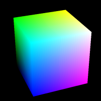 An example of spinning cube